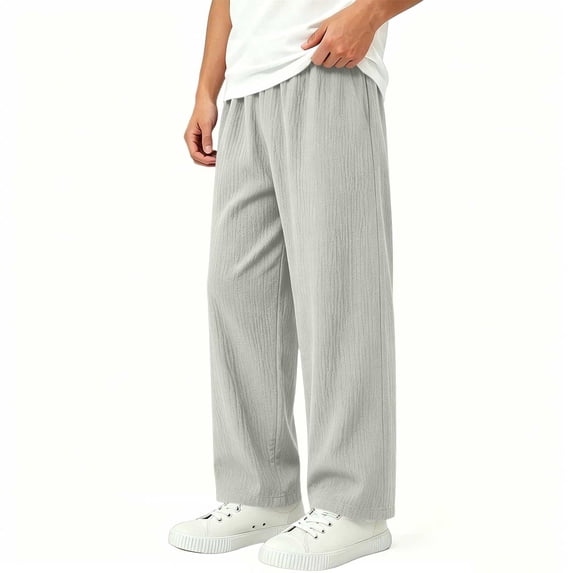 Hurxie Girls' Wide Leg Pants with Pockets Drawstring Baggy Casual Sweatpants Kids Loose Soft Summer Pant Gray,5-6Years