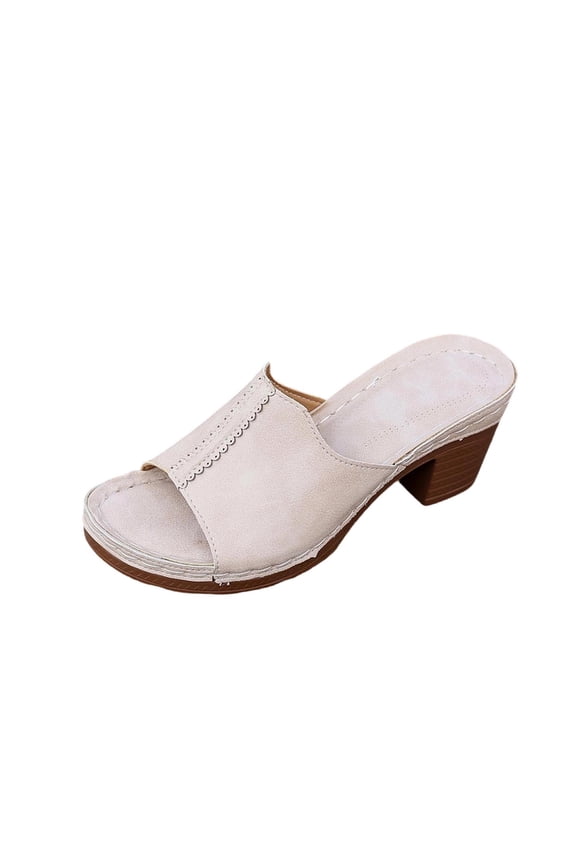 Handmade Wooden Clogs with Genuine Leather | Arch Support and Comfortable Fit | Chilean Tepa Platform and EVA Sole Beige 6