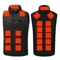 thumbnail image 1 of Hurxie Heated Vest for Men Women, USB Electric Rechargeable Jacket Heating Warming Vests for Fishing Black XL, 1 of 7