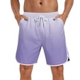 thumbnail image 1 of Hurxie Men's 4-Way Stretch Swim Trunks Quick Dry Board Shorts Beach Swimwear Bathing Suit Purple,M, 1 of 7