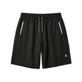 thumbnail image 1 of Hurxie Men's Athletic Running Shorts Quick Dry Workout Shorts Lightweight Sports Gym Basketball 7"/ 9"/ 5" Tennis Hiking Black,S, 1 of 7