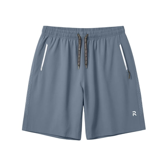 Hurxie Men's Athletic Running Shorts Quick Dry Workout Shorts Lightweight Sports Gym Basketball 7"/ 9"/ 5" Tennis Hiking Dark Gray,XL