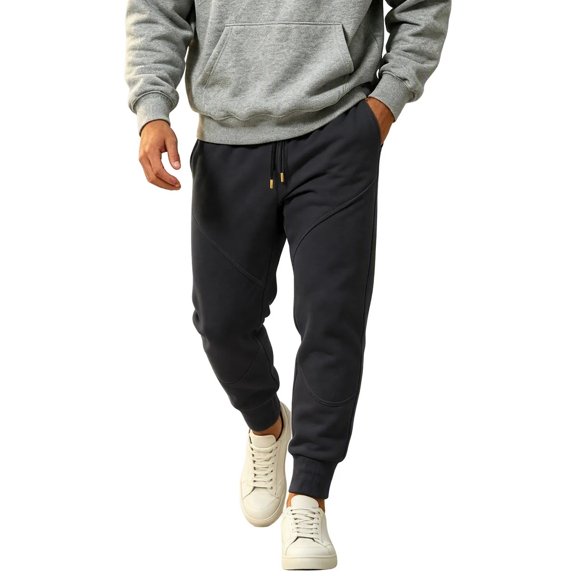 Hurxie Men's Casual Cargo Joggers Pants Elastic Waist Drawstring Tapered Sweatpants with Pockets