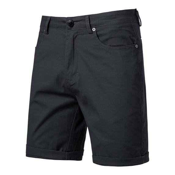 Hurxie Men's Golf Dress Shorts 7"/9" Stretch Casual Work Shorts for Men with Pockets Quick Dry Breathable Dark Gray,28