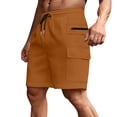 thumbnail image 1 of Hurxie Men's Hiking Cargo Shorts Quick Dry Lightweight Summer Casual Shorts for Men Work Golf Outdoor 5 Pockets Orange,XL, 1 of 6
