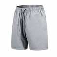 thumbnail image 1 of Hurxie Men's Linerless Workout Shorts 5'' - Lightweight Quick Dry for Running Sports Athletic Gym with Pockets Gray,XL, 1 of 3