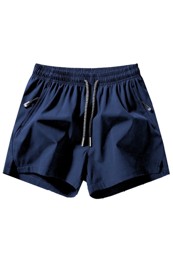 Men's Running Athletic Shorts 5" Workout Gym Short Tennis Quick Dry Active Sport Hiking Basketball Navy,2XL