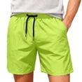 thumbnail image 1 of Hurxie Men's Swim Trunks Quick Dry Beach Shorts with Pockets and Mesh Lining Mint Green,2XL, 1 of 7