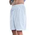 thumbnail image 1 of Hurxie Mens Basic Shorts with Pockets Basketball Gym Workout Plain Uniform PE Shorts White,M, 1 of 6