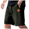 thumbnail image 1 of Hurxie Mens Casual Shorts Elastic Waist Drawstring Shorts Lightweight Summer Beach Shorts Army Green,3XL, 1 of 7