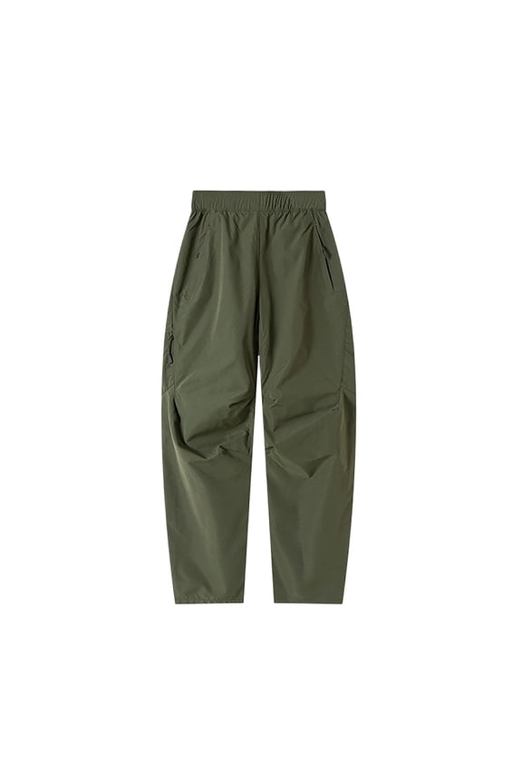 Mens Hiking Lightweight Fishing Pants Outdoor Travel Climbing Pants Army Green,M