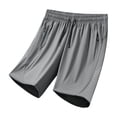 thumbnail image 1 of Hurxie Mens Lightweight Athletic Shorts Quick Dry Gym Workout Running Shorts with Zipper Pockets Gray,XL, 1 of 6