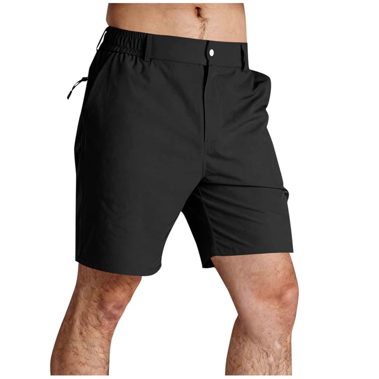 black mens dress shorts Hurxie Stretch Golf with Pockets 7 Inch Inseam Lightweight for Hiking Work Casual Navy,XL Color:Taupe
