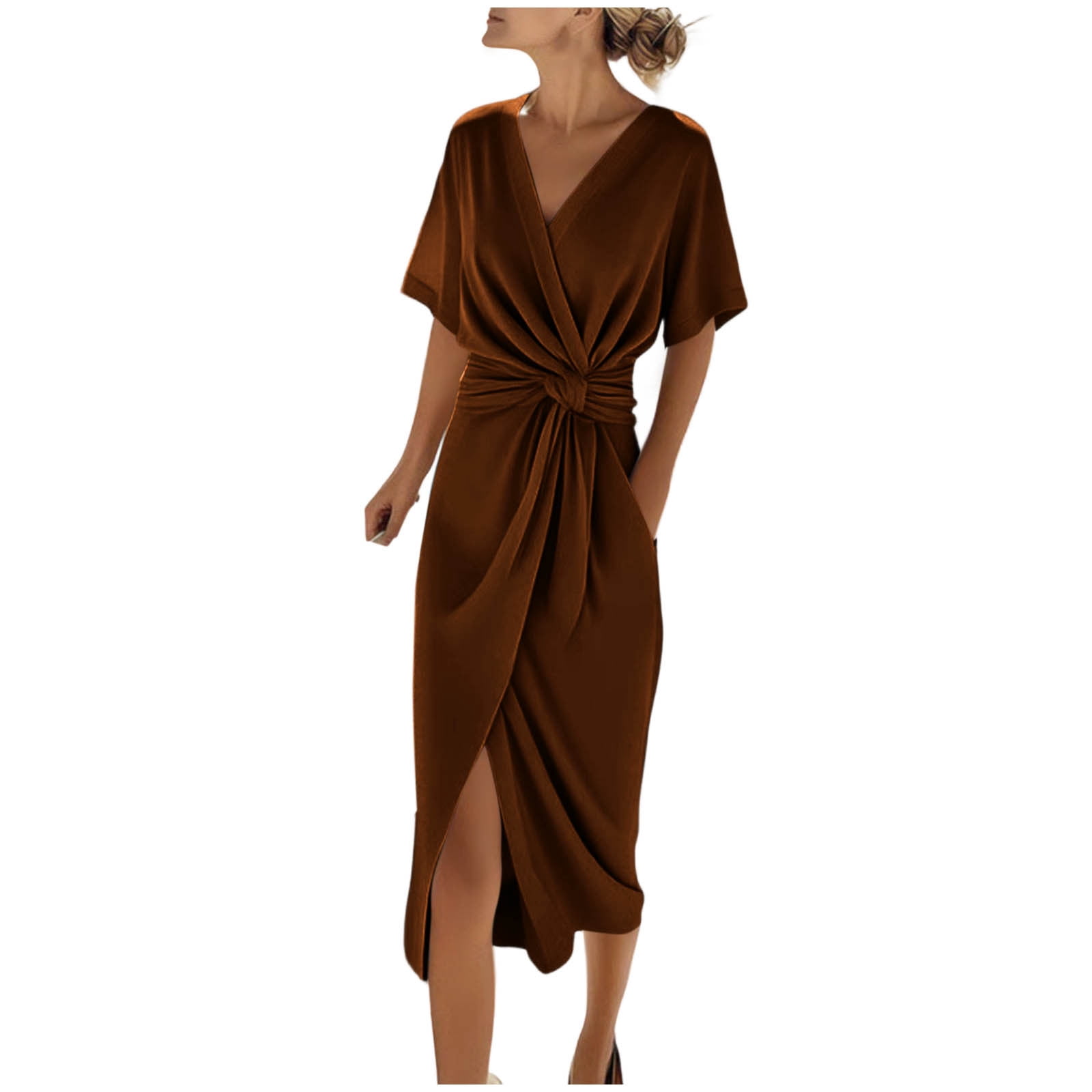 white linen dress Sleeveless Pleated Trapeze – Relaxed Maxi Sundress giving the dress a illusion high neck wedding dress Color:OCEAN BLUE Prettygarden Women's Smocked Tulle