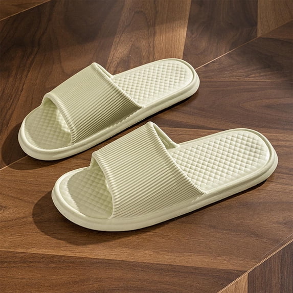 Hurxie Pillow Slippers for Women Non Slip Quick Drying Bathroom Sandals Green 41