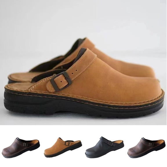 Hurxie Slip-On Mule Clogs for Women – Memory Foam and Arch Support for All -Day Comfort and Support Coffee 39