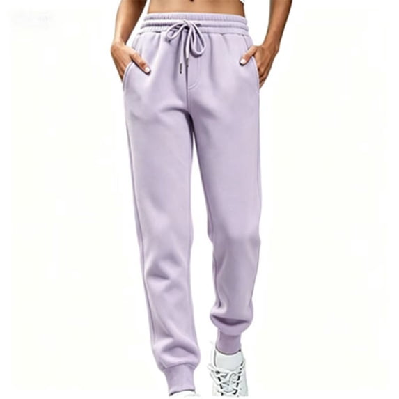 Hurxie Sweatpants for Women, Fleece Cinch Bottom Joggers, Cozy Lounge Pants