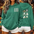 thumbnail image 1 of Hurxie Sweatshirt Hoodies Halloween for Women Graphic Pullover Top Green,S, 1 of 7