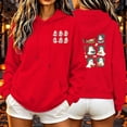 thumbnail image 1 of Hurxie Sweatshirt Hoodies Halloween for Women Graphic Pullover Top Red,M, 1 of 7