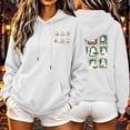 thumbnail image 1 of Hurxie Sweatshirt Hoodies Halloween for Women Graphic Pullover Top White,L, 1 of 7