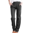 thumbnail image 1 of Hurxie Wide Leg Jeans Woman High Waisted Pull On Baggy Jeans for Women Stretchy Trendy Womens Jean Straight Casual Denim Pants Dark Gray 2XL, 1 of 7