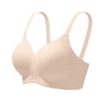thumbnail image 1 of Hurxie Women Jelly Bras Soft Wireless Push Up Bra Full Supportive Older Lift Coverage Pink ,S, 1 of 5