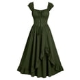 thumbnail image 1 of Hurxie Women's Layered Ruffle Hem Dress Sleeveless Ruched Asymmetrical Long Party Dresses, 1 of 6