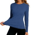 thumbnail image 1 of Hurxie Women's Sun Protection Long Sleeve Shirts, UPF 50+ UV Rash Guard Swim Shirt, Workout Hiking Running Athletic Tops Navy,M, 1 of 7