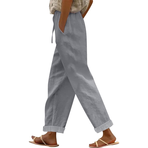 Hurxie Women's Wide Leg Jeans High Waisted Tummy Control Stretchy Pockets Front Straight Leg Jeans Gray,XL