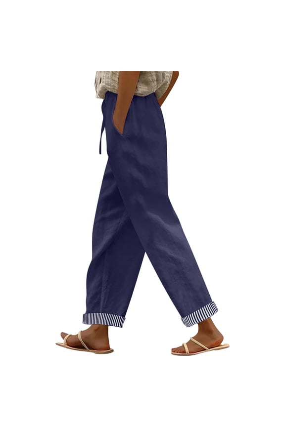 Women's Wide Leg Jeans High Waisted Tummy Control Stretchy Pockets Front Straight Leg Jeans Navy,XL