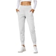 thumbnail image 1 of Hurxie Women's Workout Joggers Pants Lightweight Lounge Leggings Side Pockets Elastic Waistband Tummy control for Yoga, Running, 1 of 7