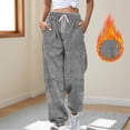 thumbnail image 1 of Hurxie Womens Fleece Pajama Pants, Winter Warm Fuzzy Lounge Bottoms Long Soft Plush Fluffy Pj Pants with Pockets Gray,M, 1 of 5