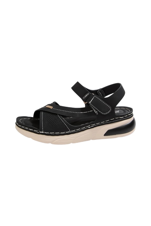 Womens Hiking Sandals Comfortable Lightweight Sport Outdoor Sandals with Arch Support Summer Athletic Walking shoes for Beach Sport Vacation Black 9