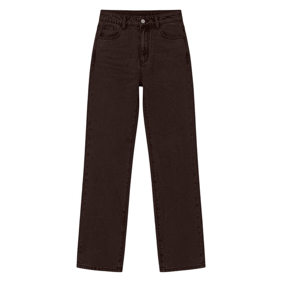 Hurxie Womens Jeans High Waisted Straight Leg Jeans Trendy Wide Leg Casual Fit Denim Pants
