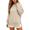 thumbnail image 1 of Hurxie Womens Oversized Hoodies Crewneck Sweatshirts Pullover Sweatshirts with Thumb Hole,Y2k Clothes,Fall Fashion Hooded, 1 of 6