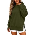 thumbnail image 1 of Hurxie Womens Oversized Hoodies Crewneck Sweatshirts Pullover Sweatshirts with Thumb Hole,Y2k Clothes,Fall Fashion Hooded, 1 of 6
