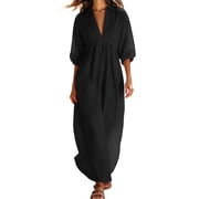walmart long black dress The Perfect Black Maxi Dress From Walmart | Fashion