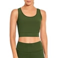 thumbnail image 1 of Hurxie Workout Tank Tops for Women Sleeveless Gym Tops Seamless Athletic Yoga Shirts Army Green XL, 1 of 7