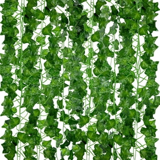 6 Strands 42Ft Fake Vines for Bedroom with Fake Leaves, Hanging Artificial  Green