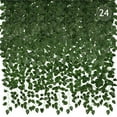thumbnail image 1 of Huryfox 24 Pack 173ft Artificial Hanging Vines- Green Leaf Decoration for Bedroom Greenery Wall Decor Wedding Décor, 1 of 7