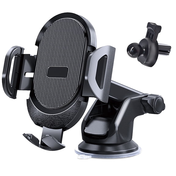 Huryfox Universal Phone Mount For Car- Cell Phone Stand Car Phone Holder for Dashboard/Windshield/Air Vent Car Accessories for iPhone & Android Phone/ Thanksgiving Christmas Gift
