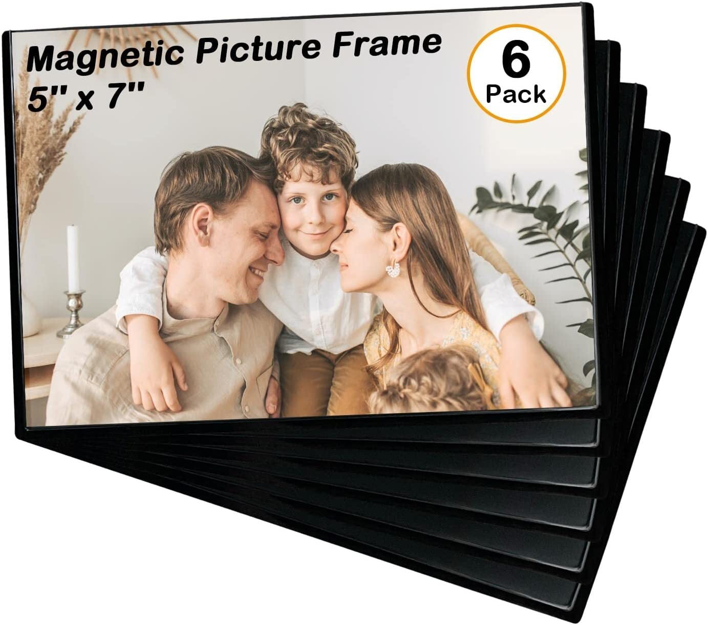 Hurzmoro Picture Frame, 5x7 Inches, Reusable Black
