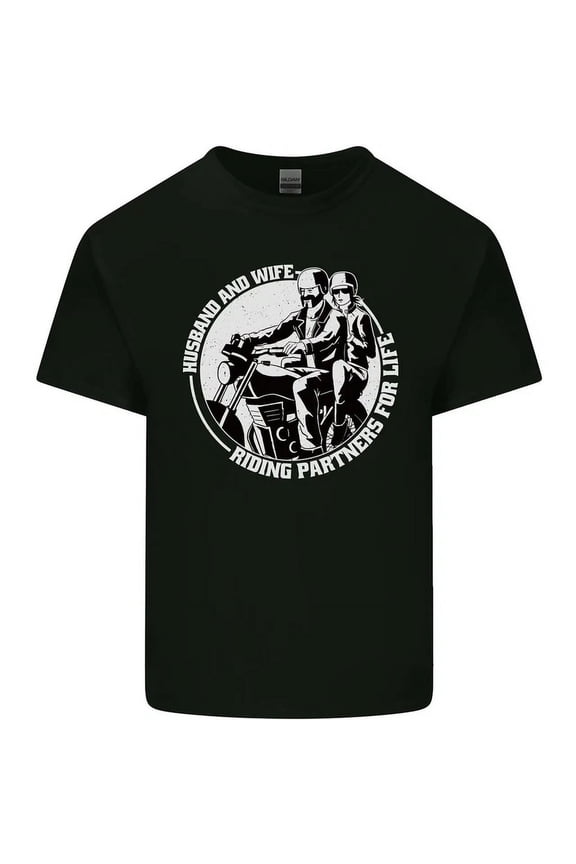 Husband And Wife Biker Motorcycle Motorbike T-Shirt