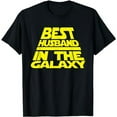 thumbnail image 1 of Husband Apparel Best Husband in The Galaxy Funny Design T-Shirt, 1 of 5