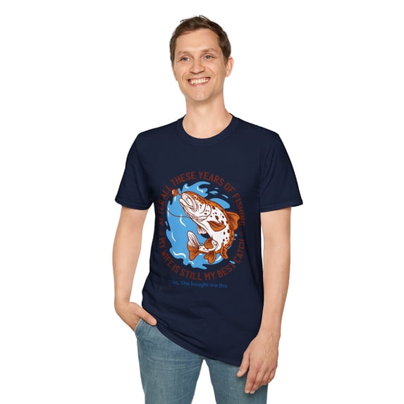 Husband Best Catch Fishing Humor Novelty T-Shirts