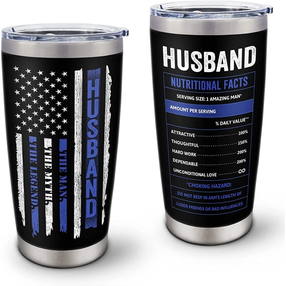 Husband Birthday Gift Coffee Tumbler, Anniversary Wedding Gifts For Husband, Husband Gift From Wife, Best Gift Idea For Husband, Gifts For Husband Birthday Unique Coffee Mugs 20oz 1PC