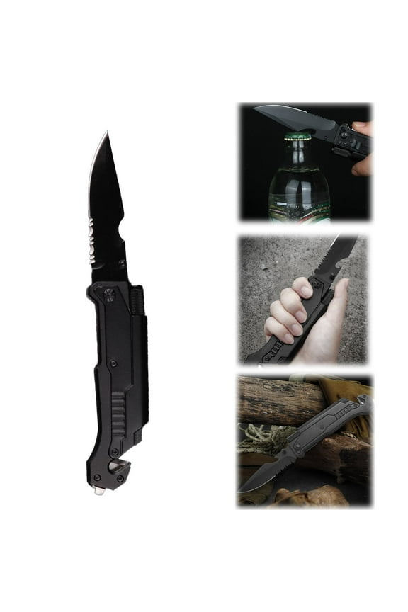 Husband Birthday Present, Pocket Knife With 6 Functions, Led Light,Fire Starter,Bottle Opener,Seat Belt Cutter,Glass Breaker, Anniversary Present For Men, Boyfriend, Father'S Day Walmart Outlet