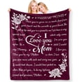 thumbnail image 1 of to My Husband Blanket Romantic I Love You Blessing Sweet Gifts for Birthday Anniversary Valentines Christmas Thanksgiving Fathers Day Soft Comfort Lightweight Plush Throw Blankets 50"x60", 1 of 5