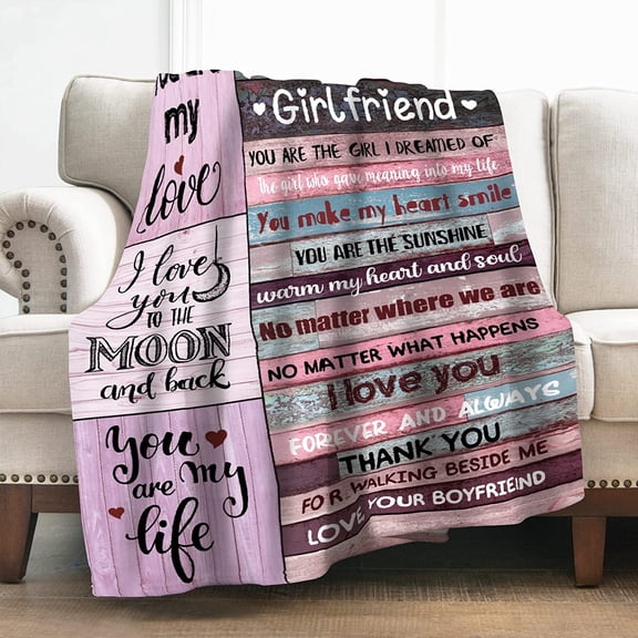 to My Husband Blanket Romantic I Love You Blessing Sweet Gifts for Birthday Anniversary Valentines Christmas Thanksgiving Fathers Day Soft Comfort Lightweight Plush Throw Blankets 50"x60"