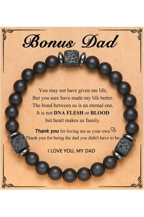 To My Husband, Boyfriend, Son, Grandson, Dad, Grandpa, Papa, Daddy, Brother, Man, Stepdad, Uncle, Fiance, Soulmate, Nephew, Godfather Gifts, Elastic Rope Bracelet for Men Teen Boys